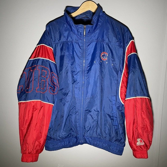 STARTER Jackets & Coats Vintage 9s Starter Chicago Cubs Jacket Mens